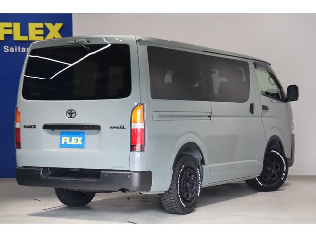 ハイエースバン ロングスーパーGL アースカラーパッケージ ブラックエディション仕様 BIG-X11インチナビ デジタルインナーミラー LEDヘッドライト 助手席エアバック ブラウンベットキット/シートカバー アルミタイヤ LEDテール(64枚目)