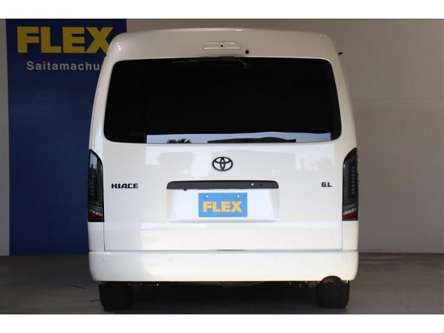 ハイエースワゴン ＧＬ　買取直販　床張り施工済み　ブラックエディション仕様　バンパーガード　ＦＬＥＸオーバーフェンダー　ＬＥＤテール　ＮＴ－１　１６インチＡＷ／ＴＯＹＯオープンカントリータイヤ　フルセグナビ／フリップダウン（20枚目）