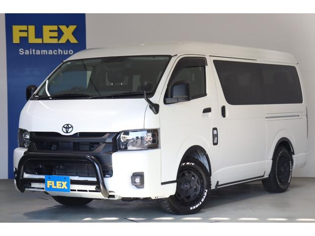 ハイエースワゴン ＧＬ　買取直販　床張り施工済み　ブラックエディション仕様　バンパーガード　ＦＬＥＸオーバーフェンダー　ＬＥＤテール　ＮＴ－１　１６インチＡＷ／ＴＯＹＯオープンカントリータイヤ　フルセグナビ／フリップダウン（49枚目）