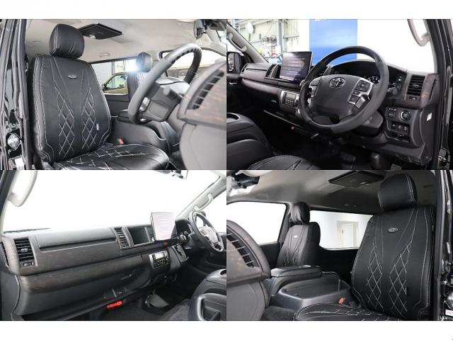 ハイエースワゴン ＧＬ　ロング　ファインテックツアラー　４キャプテンシート　両側自動ドア　アルパインＢＩＧＸ１１インチナビ　１２．８インチ後席モニター　ＥＴＣ２．０　ＨＤＭＩ端子　新品アルミホイール　ＬＥＤテール　デジタルインナーミラー　パノラミックビュー（11枚目）