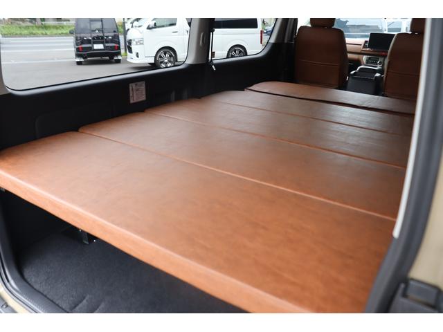 ハイエースバン ロングスーパーGL アースカラーパッケージ ベージュ ガソリン2WD 角目フェイス クラシックテール カリフォルニア16インチAW ナスカータイヤ アルパインナビ 茶木目インパネ ベッドキット シートカバー ETCPVM(46枚目)