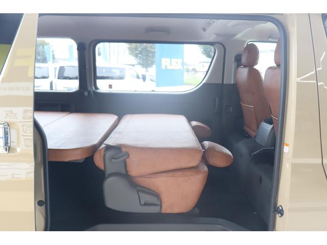 ハイエースバン ロングスーパーGL アースカラーパッケージ ベージュ ガソリン2WD 角目フェイス クラシックテール カリフォルニア16インチAW ナスカータイヤ アルパインナビ 茶木目インパネ ベッドキット シートカバー ETCPVM(62枚目)