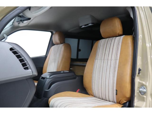 ハイエースバン ロングスーパーGL 4WD Renoca Coast Lines丸目フェイス 専用シートカバー/ベットキット フローリングパネル 木目コンビハンドル フルセグナビ/フリップダウンモニター JAOSオーバーフェンダー(23枚目)