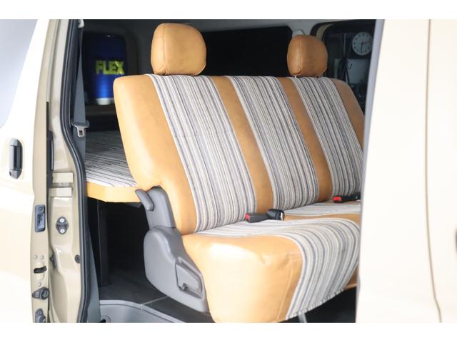 ハイエースバン ロングスーパーGL 4WD Renoca Coast Lines丸目フェイス 専用シートカバー/ベットキット フローリングパネル 木目コンビハンドル フルセグナビ/フリップダウンモニター JAOSオーバーフェンダー(25枚目)