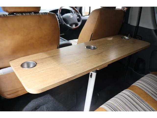 ハイエースバン ロングスーパーGL 4WD Renoca Coast Lines丸目フェイス 専用シートカバー/ベットキット フローリングパネル 木目コンビハンドル フルセグナビ/フリップダウンモニター JAOSオーバーフェンダー(37枚目)