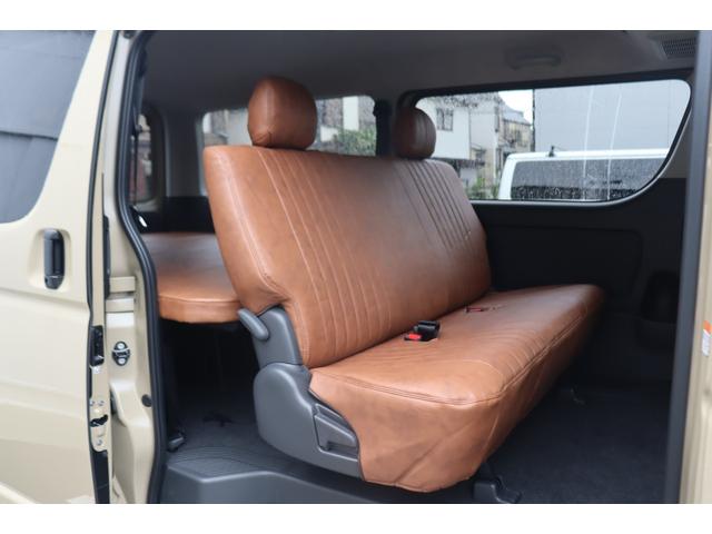 ハイエースバン ロングスーパーGL アースカラーパッケージ BIG-X11インチナビ ブラウンシートカバー/ベットキット パノラミックビューモニター/デジタルインナーミラー 両側パワースライドドア T-Forceフロントエアロ(70枚目)