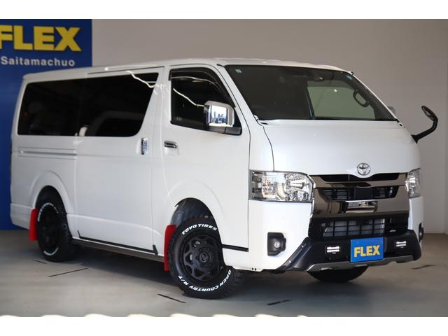 ハイエースバン スーパーＧＬ　ダークプライムＩＩ　ＴＲＤカスタム　パノラミックビューモニター／デジタルインナーミラー　両側パワースライドドア　フルセグナビ／ＥＴＣ　ＮＴ－１　１６インチＡＷ／ＴＯＹＯオープンカントリータイヤ　プレステージＬＥＤテール（44枚目）