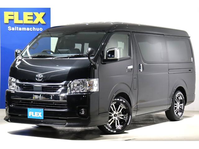 ハイエースワゴン ＧＬ　ロング　内装架装Ｖｅｒ１　フローリング施工　ベットキット　専用テーブル　ＢＩＧＸ１１インチナビ　１０インチフリップダウンモニター　パノラミックビューモニター　デジタルインナーミラー　パワースライドドア（44枚目）