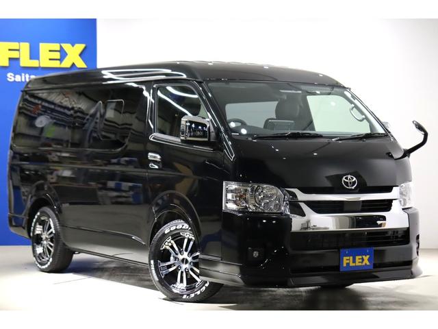 ハイエースワゴン ＧＬ　ロング　内装架装Ｖｅｒ１　フローリング施工　ベットキット　専用テーブル　ＢＩＧＸ１１インチナビ　１０インチフリップダウンモニター　パノラミックビューモニター　デジタルインナーミラー　パワースライドドア（46枚目）