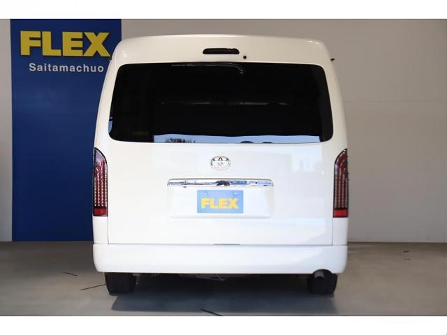 ハイエースワゴン GL 内装架装アレンジS ロングスライドシート搭載 フルフラット/対面対座OK アルパイン8インチナビ/フリップダウンモニター パワースライドドア 2インチダウン バットフェイスボンネット 17インチAW(12枚目)