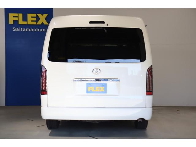 ハイエースワゴン GL 内装架装アレンジS ロングスライドシート搭載 フルフラット/対面対座OK アルパイン8インチナビ/フリップダウンモニター パワースライドドア 2インチダウン バットフェイスボンネット 17インチAW(24枚目)