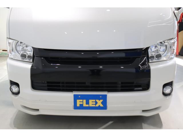 ハイエースワゴン GL 内装架装アレンジS ロングスライドシート搭載 フルフラット/対面対座OK アルパイン8インチナビ/フリップダウンモニター パワースライドドア 2インチダウン バットフェイスボンネット 17インチAW(34枚目)