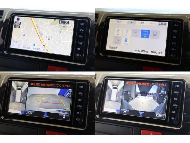 ハイエースバン フロア施工 デジタルインナーミラー パノラミックビューモニター パワースライドドア クリアランスソナー 7インチナビETC 16インチアルミホイル LEDテールランプ ルーフスピーカー ダウンライト(9枚目)
