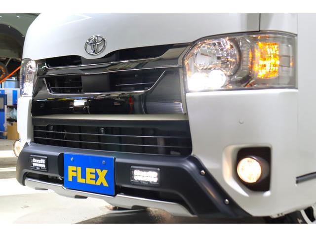 ハイエースバン フロア施工 デジタルインナーミラー パノラミックビューモニター パワースライドドア クリアランスソナー 7インチナビETC 16インチアルミホイル LEDテールランプ ルーフスピーカー ダウンライト(40枚目)