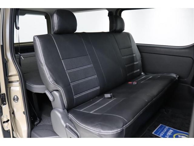 ハイエースバン ロングスーパーGL アースカラーパッケージ ブラックエディション仕様/オフロードパッケージ BIG-X11インチナビ 高さ調整式ベットキット フロントエアロ オーバーフェンダー LEDテール NT-1アルミ ダンロップ(11枚目)