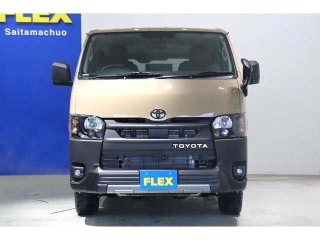 ハイエースバン ロングスーパーGL アースカラーパッケージ ブラックエディション仕様/オフロードパッケージ BIG-X11インチナビ 高さ調整式ベットキット フロントエアロ オーバーフェンダー LEDテール NT-1アルミ ダンロップ(22枚目)