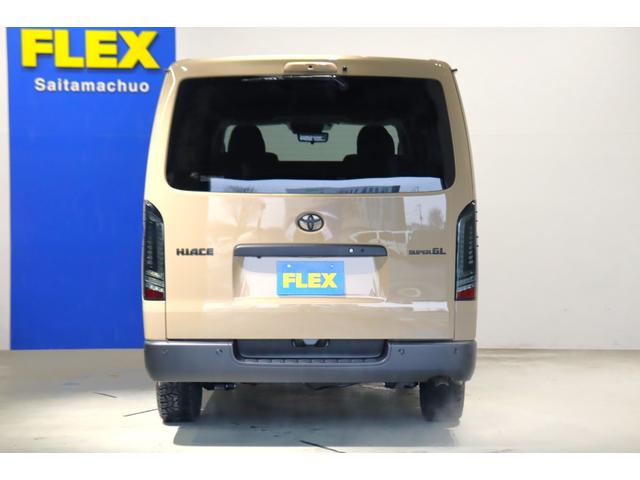 ハイエースバン ロングスーパーGL アースカラーパッケージ ブラックエディション仕様/オフロードパッケージ BIG-X11インチナビ 高さ調整式ベットキット フロントエアロ オーバーフェンダー LEDテール NT-1アルミ ダンロップ(25枚目)