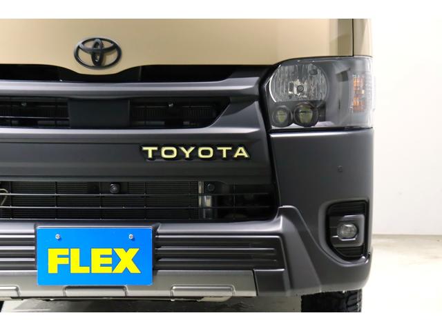 ハイエースバン ロングスーパーGL アースカラーパッケージ ブラックエディション仕様/オフロードパッケージ BIG-X11インチナビ 高さ調整式ベットキット フロントエアロ オーバーフェンダー LEDテール NT-1アルミ ダンロップ(31枚目)