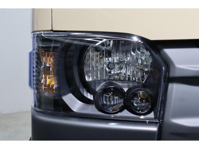 ハイエースバン ロングスーパーGL アースカラーパッケージ ブラックエディション仕様/オフロードパッケージ BIG-X11インチナビ 高さ調整式ベットキット フロントエアロ オーバーフェンダー LEDテール NT-1アルミ ダンロップ(44枚目)