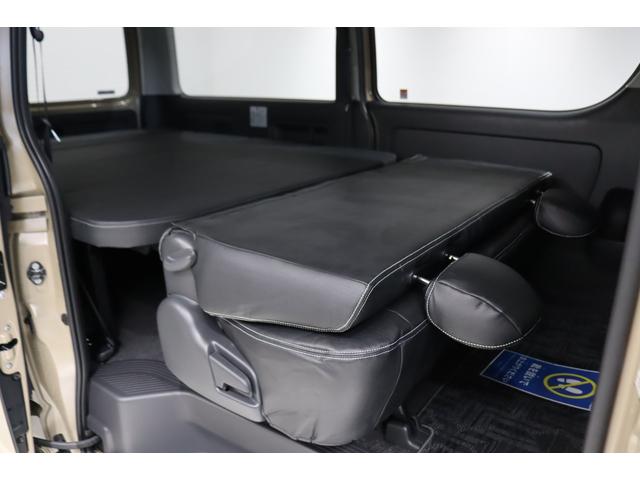 ハイエースバン ロングスーパーGL アースカラーパッケージ ブラックエディション仕様/オフロードパッケージ BIG-X11インチナビ 高さ調整式ベットキット フロントエアロ オーバーフェンダー LEDテール NT-1アルミ ダンロップ(67枚目)