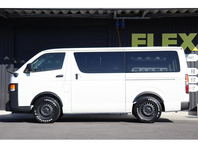 ハイエースバン ロングＤＸ　新車　ＤＸ　ガソリン２ＷＤ　丸目　Ｒｅグリル　Ｔ－ＦＯＲＣＥ　ＮＣ－１／１６インチＡＷ　ダンロップ　オーバーフェンダー　クラシックテール　アルパインナビ　ＨＤＭＩ　ベッド　シートカバー　デジタルミラー（60枚目）