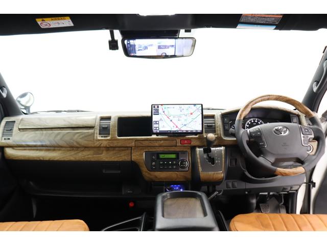 ハイエースバン スーパーＧＬ　ダークプライムＩＩ　ブラックエディション仕様　ブラウン内装　１０インチフルセグナビ　ＥＴＣ　１０インチフリップダウンモニター　パノラミックビューモニター　社外デジタルミラー　インテリジェントクリアランスソナー（42枚目）