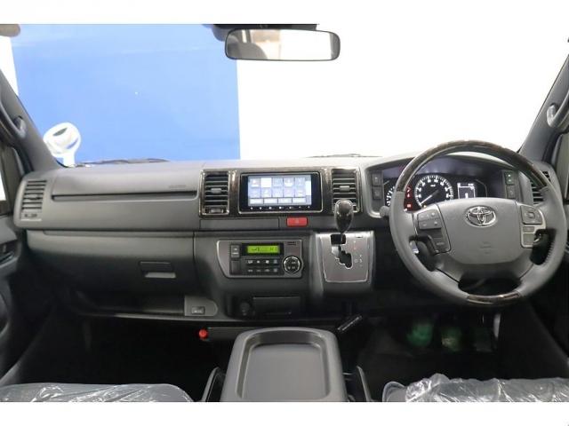 ハイエースバン スーパーＧＬ　ダークプライムＩＩ　ＦＬＥＸオリジナルカスタム　パノラミックビューモニター　両側パワースライドドア　インテリジェントクリアランスソナー　カロッツェリア７インチフルセグナビ　ＥＴＣ２．０　ＨＤＭＩ端子　１７インチアルミ（2枚目）