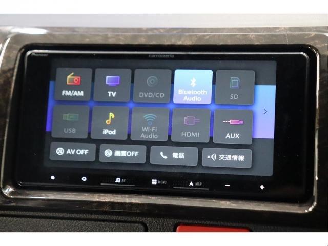 ハイエースバン スーパーＧＬ　ダークプライムＩＩ　ＦＬＥＸオリジナルカスタム　パノラミックビューモニター　両側パワースライドドア　インテリジェントクリアランスソナー　カロッツェリア７インチフルセグナビ　ＥＴＣ２．０　ＨＤＭＩ端子　１７インチアルミ（6枚目）