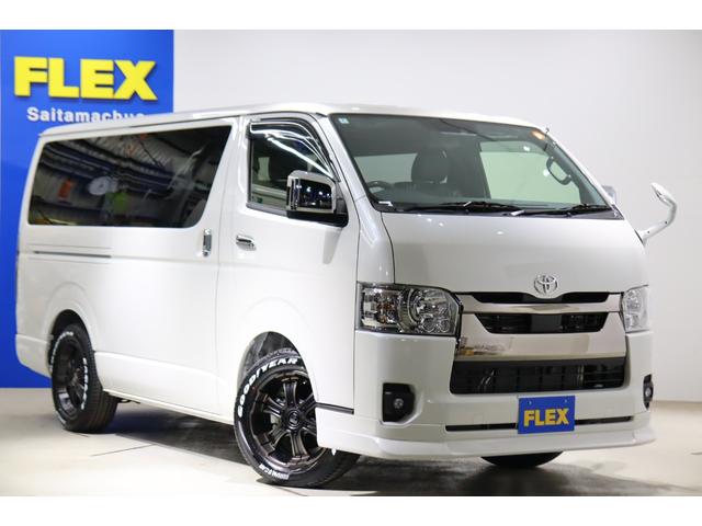 ハイエースバン スーパーＧＬ　ダークプライムＩＩ　ＦＬＥＸオリジナルカスタム　パノラミックビューモニター　両側パワースライドドア　インテリジェントクリアランスソナー　カロッツェリア７インチフルセグナビ　ＥＴＣ２．０　ＨＤＭＩ端子　１７インチアルミ（55枚目）