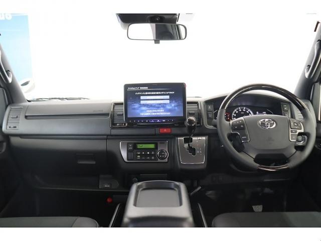 ハイエースバン スーパーＧＬ　ダークプライムＩＩ　ＦＬＥＸオリジナルカスタム　アルパインＢＩＧＸ１１メカレスナビ　ＥＴＣ２．０　ＨＤＭＩ端子　　パノラミックビューモニター　両側パワースライドドア　インテリジェントクリアランスソナー　　１７インチアルミ（2枚目）