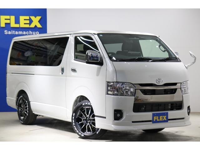 ハイエースバン スーパーＧＬ　ダークプライムＩＩ　ＦＬＥＸオリジナルカスタム　アルパインＢＩＧＸ１１メカレスナビ　ＥＴＣ２．０　ＨＤＭＩ端子　　パノラミックビューモニター　両側パワースライドドア　インテリジェントクリアランスソナー　　１７インチアルミ（50枚目）