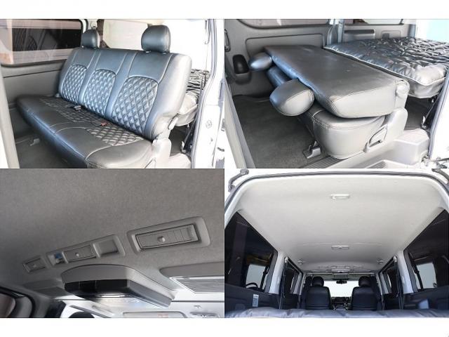 ハイエースバン スーパーＧＬ　ダークプライム　両側自動ドア　ベットキット　フルセグナビ／フリップダウンモニター　ローダウン　新品１７インチＡＷ／ナスカータイヤ　シートカバー　ＬＥＤヘッドライト　プッシュスタート／スマートキー　ステアリングスイッチ（7枚目）