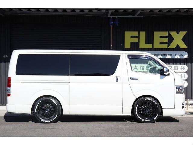 ハイエースバン スーパーＧＬ　ダークプライム　両側自動ドア　ベットキット　フルセグナビ／フリップダウンモニター　ローダウン　新品１７インチＡＷ／ナスカータイヤ　シートカバー　ＬＥＤヘッドライト　プッシュスタート／スマートキー　ステアリングスイッチ（13枚目）