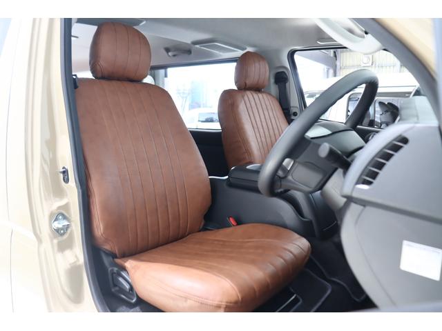 ハイエースバン ロングスーパーＧＬ　ガソリン２ＷＤ　アースカラー　ベージュ　ブラックエディション　バンパー同色　ＮＴ－１　１６インチＡＷ　クラシックＬＥＤテール　オーバーフェンダー　シートカバー　ベッド　パノラミックビューモニター（36枚目）