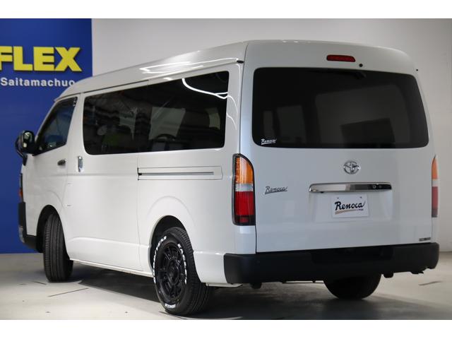 ハイエースバン ロングワイドスーパーＧＬ　ワイドバン　ガソリン２ＷＤ　角目四灯　ＬＥＤ仕様　Ｆバンパーメッキラッピング　ＢＪメキシカン１６インチＡＷ　ナスカータイヤ　クラシックテール　ベッド　クラシックシートカバー　７インチナビ　ＥＴＣ（59枚目）