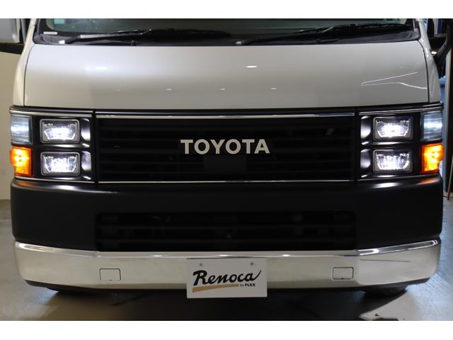 ハイエースバン ロングワイドスーパーＧＬ　ワイドバン　ガソリン２ＷＤ　角目四灯　ＬＥＤ仕様　Ｆバンパーメッキラッピング　ＢＪメキシカン１６インチＡＷ　ナスカータイヤ　クラシックテール　ベッド　クラシックシートカバー　７インチナビ　ＥＴＣ（79枚目）