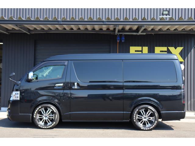 ハイエースワゴン ＧＬ　ロング　内装架装Ｖｅｒ１　床張り施工　ＢＩＧＸ１１インチナビ　１０インチ後席モニター　ルーフスピーカー　パノラミックビューモニター　デジタルインナーミラー　電動スライドドア　クリアランスソナー　ヒッチメンバー（56枚目）