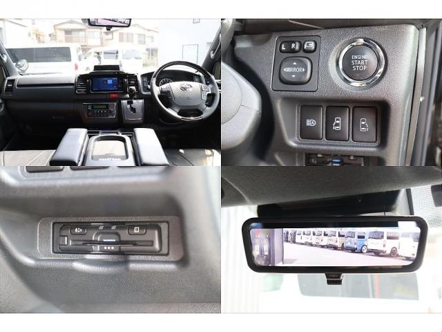 ハイエースバン スーパーＧＬ　ダークプライムＩＩ　ブラックエディション　ネオトレイステール　オーオウンカントリー　１６インチＡＷ　フロントエアロ　ライノラック　オーバーフェンダー　フルセグナビ　ルースピ　ベッド　シートカバー　スライドフロア　カーテン（5枚目）