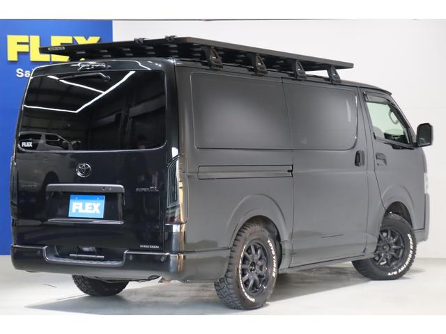 ハイエースバン スーパーＧＬ　ダークプライムＩＩ　ブラックエディション　ネオトレイステール　オーオウンカントリー　１６インチＡＷ　フロントエアロ　ライノラック　オーバーフェンダー　フルセグナビ　ルースピ　ベッド　シートカバー　スライドフロア　カーテン（66枚目）