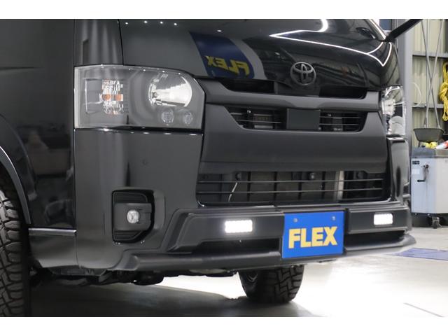 ハイエースバン スーパーＧＬ　ダークプライムＩＩ　ブラックエディション　ネオトレイステール　オーオウンカントリー　１６インチＡＷ　フロントエアロ　ライノラック　オーバーフェンダー　フルセグナビ　ルースピ　ベッド　シートカバー　スライドフロア　カーテン（72枚目）