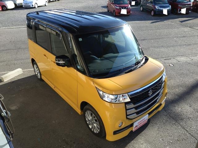 スペーシアカスタムＺ ベースグレード　ＤＣＢＳ　全方位モニター付ナビ　左側パワスラツートーンカラー（5枚目）