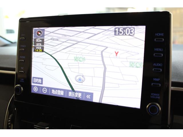 カローラスポーツ G ワンオーナー 純正ナビ バックカメラ ETC クルーズコントロール コーナーセンサー パドルシフト 電子パーキング Bluetooth デュアルエアコン 純正アルミ 衝突軽減ブレーキ キーフリー(3枚目)