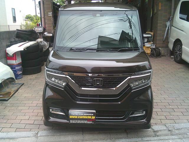 Ｎ－ＢＯＸカスタム Ｇ・Ｌターボホンダセンシング　ローダウン　ワンオーナー　フリップダウンモニター　社外１７インチホイール　両側パワースライドドア　前後ドラレコ（2枚目）