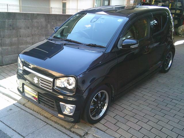 アルトターボＲＳ ベースグレード　ＨＫＳマフラー　ローダウン　ナビＴＶ　Ｂｌｕｅｔｏｏｔｈ　パドルシフト　シートヒーター　ドライブレコーダー（4枚目）