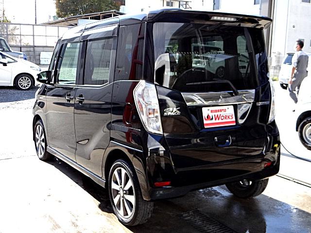 ｅＫスペースカスタム カスタムＴ　社外ナビ・テレビ　ＵＳＢ接続　Ｂｌｕｅｔｏｏｔｈオーディオ　バックカメラ　両側オートスライドドア　ＨＩＤヘッドライト　オートライト　横滑り防止　純正アルミホイール（8枚目）