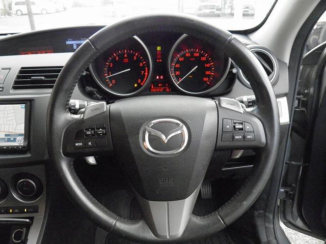 アクセラスポーツ 20S Goo鑑定済ID車輌 修復歴なし車 禁煙車ワンオーナー プッシュスタート スマートキー Bluetooth内蔵HDDナビ 地デジワンセグTV DVDビデオ再生 ETC 点検整備記録簿 走行3.6万キロ(12枚目)