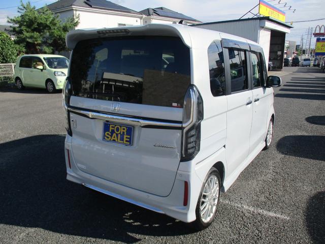 N-BOXカスタム Lターボ 後期型 純正9インチナビTV 両側パワースライドドア LEDライト ハーフレザー バックカメラ クルーズコントロール ブレサポ シートヒータークリアランスソナー(6枚目)