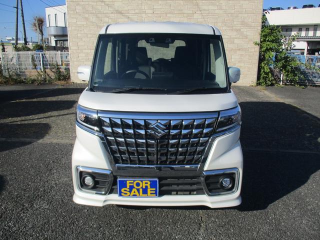 スペーシアカスタム ハイブリッドＸＳ　後期型　純正９インチメモリーナビＴＶ　両側パワースライドドア　ＬＥＤライト　ハーフレザーシート　全方位モニター　スマートキー　純正ＡＷ　シートヒーター　Ｂｌｕｅｔｏｏｔｈ　クルーズコントロール（3枚目）