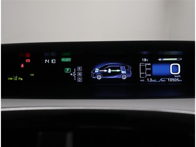 プリウス Ａ　衝突軽減ブレーキシステム　Ｂモニタ　記録簿有　ＬＥＤヘッド　クルーズコントロール　セキュリティー　スマートキー　パワーステアリング　ＥＴＣ　アルミホイル　オートエアコン　ＳＲＳ　ＡＢＳ　キーレス（7枚目）
