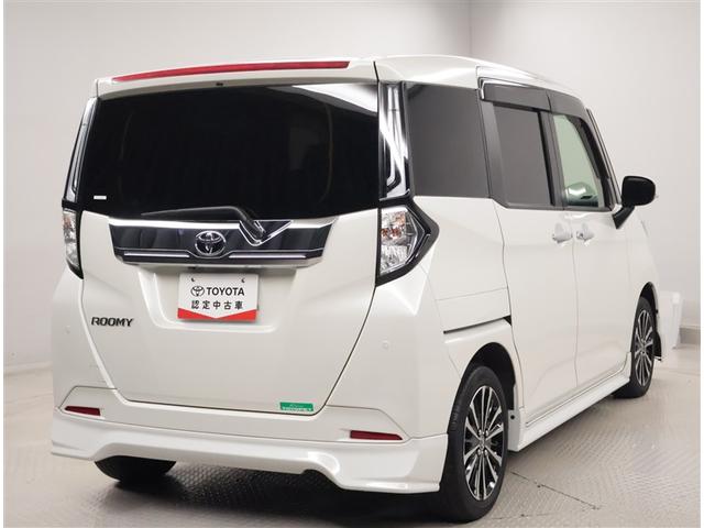 ルーミー カスタムＧ－Ｔ　助手席エアバック　両側オートスライドドア　スマートキープッシュスタート　ＴＶ　ＬＥＤライト　横滑り防止機能　クルコン　点検記録簿　ＥＴＣ付　アルミホイール　フルフラット　キーレス　セキュリティ　エアロ（3枚目）